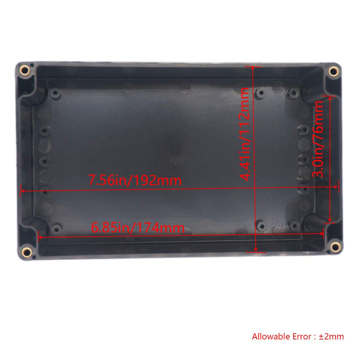 Otdorpatio Project Box ABS Plastic Black Electrical Box