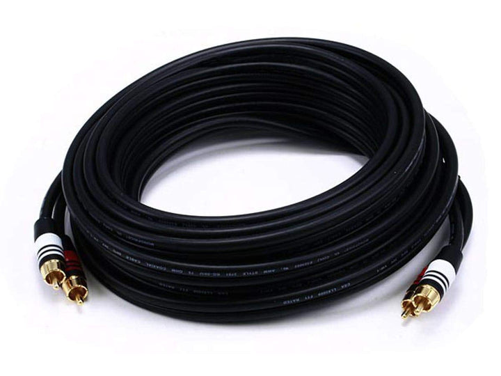 Monoprice 1.5ft Premium 2 RCA Plug/2 RCA Plug M/M 22AWG