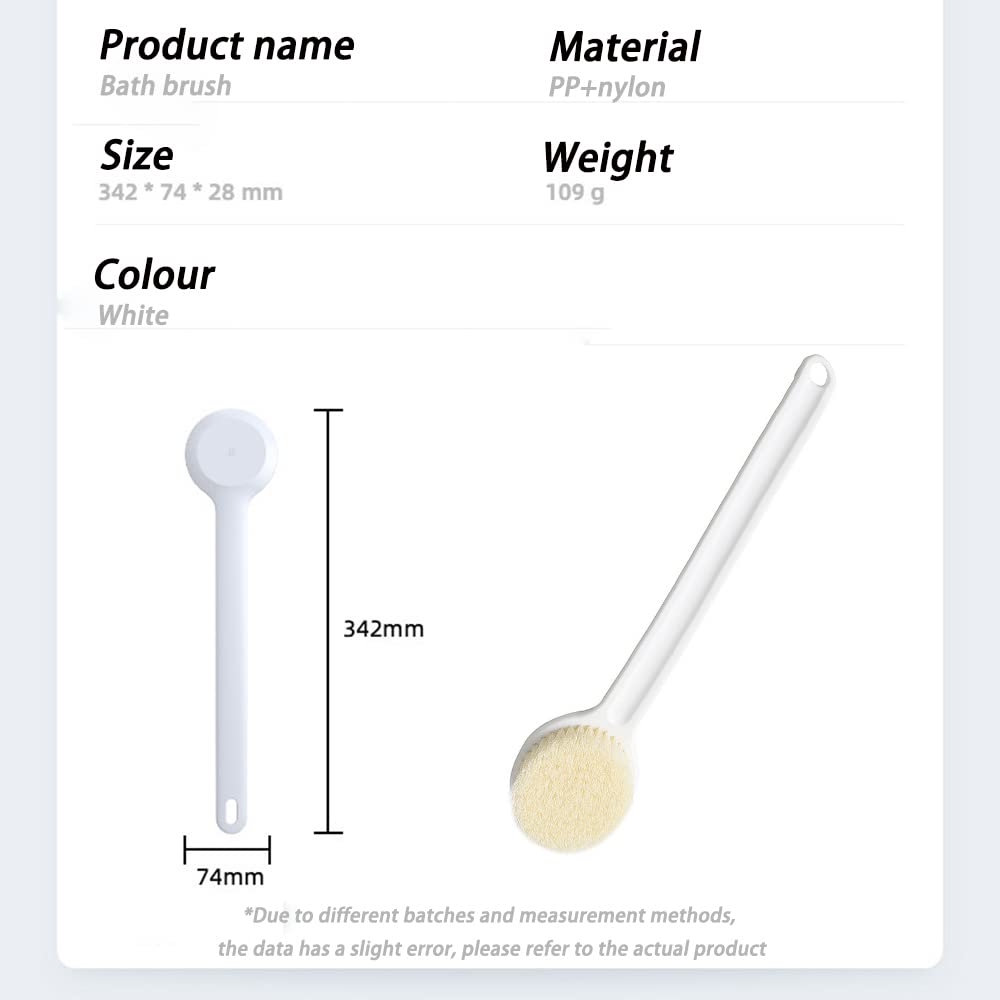 Back Scrubber for Shower, Body Brush,hower Brush for Exfoliating Improve Skin, Long Handle Cleans The Body Easily,Improve Blood Circulation Cellulite Treatment
