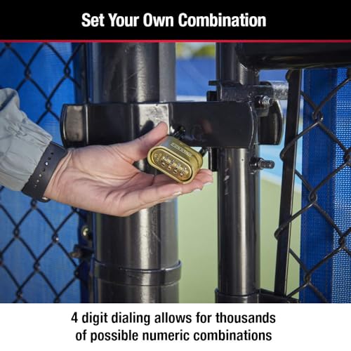 Master Lock Brass Combination Padlock for Indoor and Ou