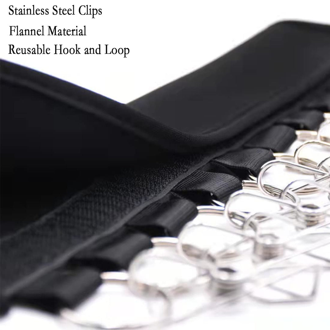 2 Pack Hat Holder Organizer -Hat Hanger- Hat Hangers for Closet, 20 Baseball Cap Holder Clips to Cap Organizer Hanger for Hat Rack Holder for Closet Storage (Black)