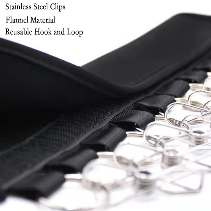 2 Pack Hat Holder Organizer -Hat Hanger- Hat Hangers for Closet, 20 Baseball Cap Holder Clips to Cap Organizer Hanger for Hat Rack Holder for Closet Storage (Black)
