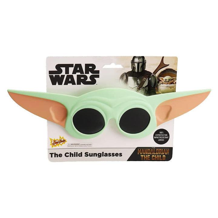 Star Wars Mandalorian Official Grogu Sunglasses The Child Costume Accessory, UV400 Lenses, Baby Yoda Green Mask One Size Fits Most