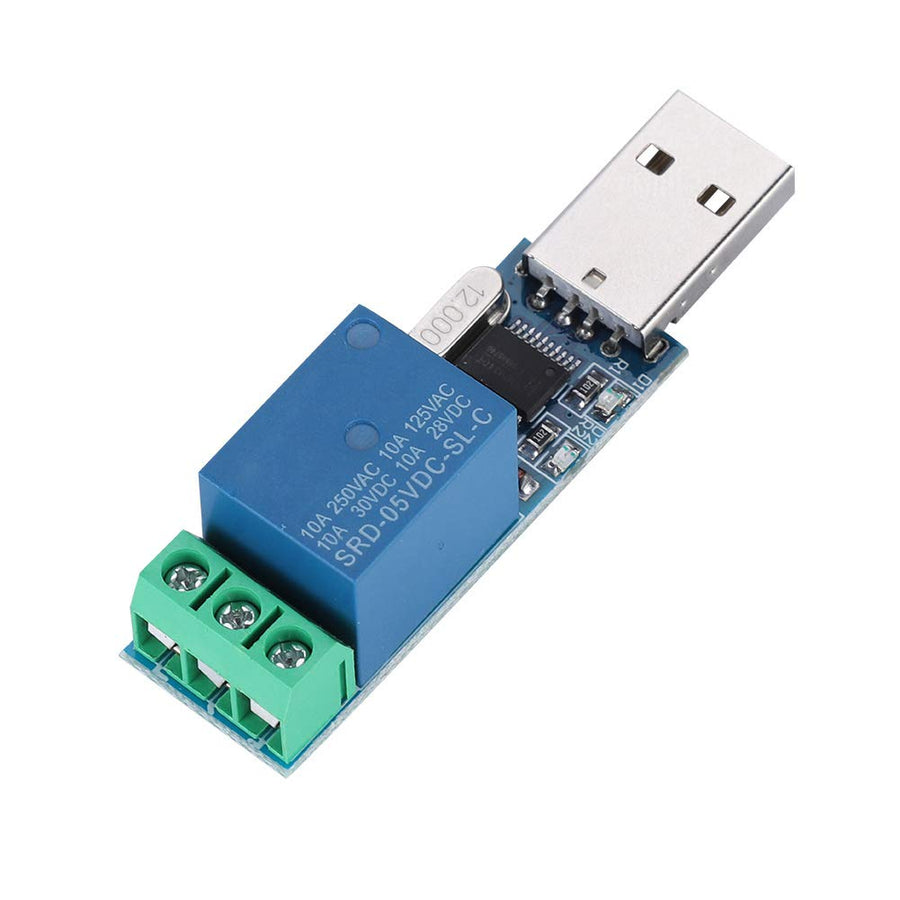 USB Relay Module, Sturdy Durable Lightweight Lcus1 USB Relay Module Intelligent USB Switch Control Module Onboard Ch340 Control Chip