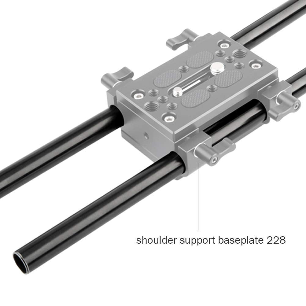 NICEYRIG 15mm Rod 16 Inch (40CM) Long for Shoulder Rig 