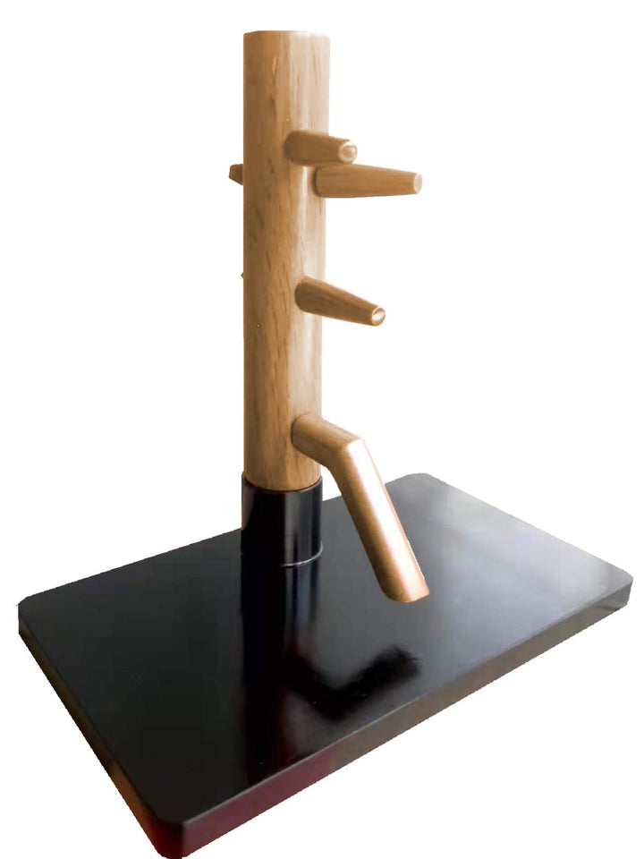 Mini Wooden Dummy Decoration Wing Chun Kung Fu Collectible Wood Light Brown