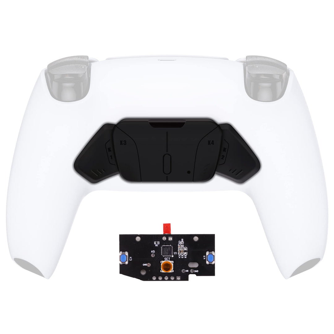 Turn RISE to RISE4 Kit – Redesigned Solid Black K1 K2 K3 K4 Back Buttons Housing &amp; Remap PCB Board for PS5 Controller RISE &amp; RISE4 Remap kit - Controller &amp; Other Accessories NOT Included
