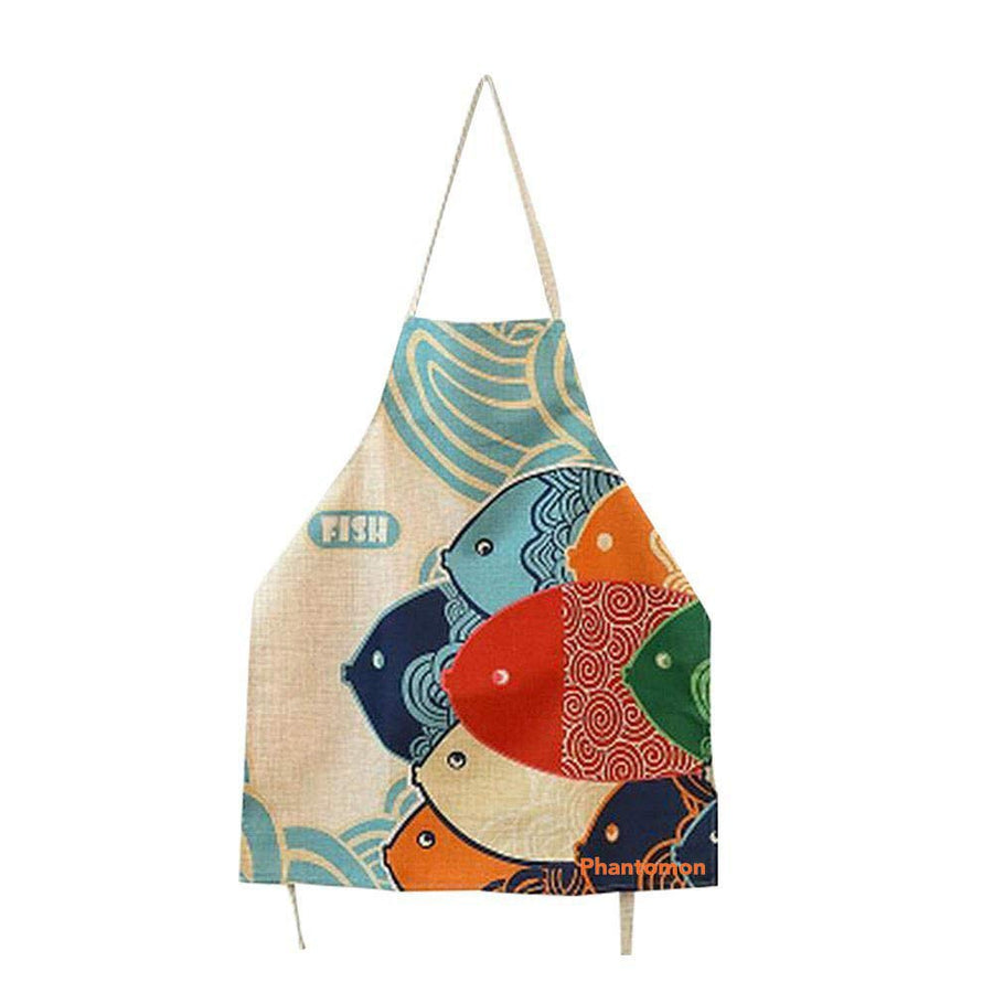 Phantomon Aprons for Women Cotton Apron Cartoon Japanes