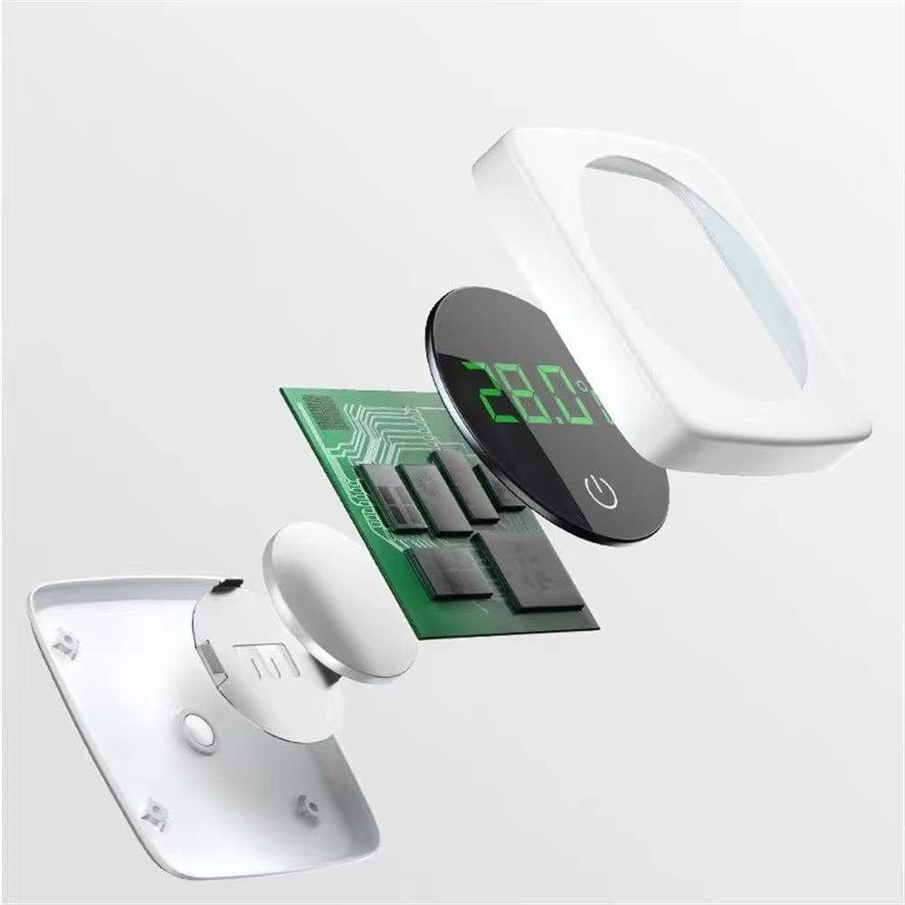 Aquarium Thermometer, LED Touch Screen Fish Tank Thermometer Accurate Stick-on Fish Tank Temperature Sensor for Fish Turtle Betta Fish Amphibians Reptiles