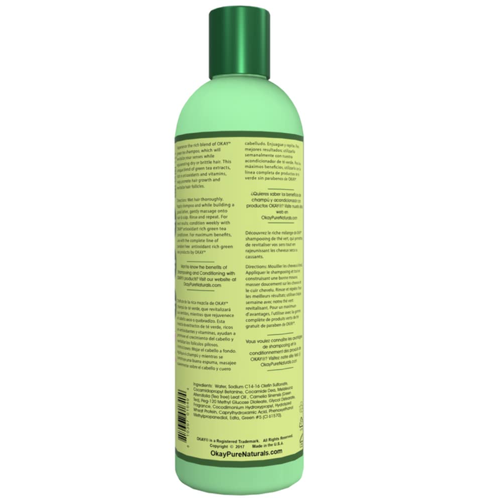 Green Tea Nourishing Antioxidant Rich Shampoo, 12 Ounce