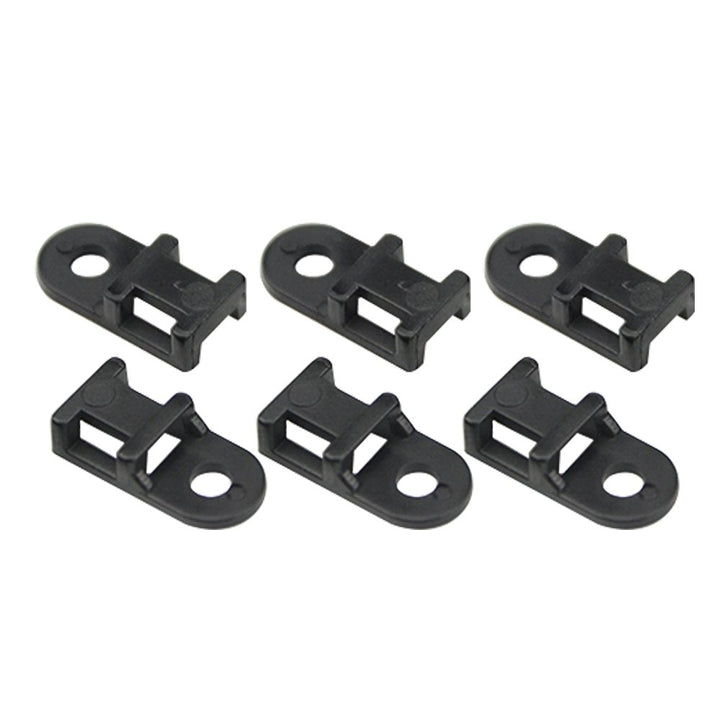 120PCS 3 Values Saddle-type Cable Tie Mount Bases for Cable Wire Tubing Sleeving Conduit Adjustable Cable Tie Holder Set Matched with 120PCS Black Flexible Zip Ties(Black)