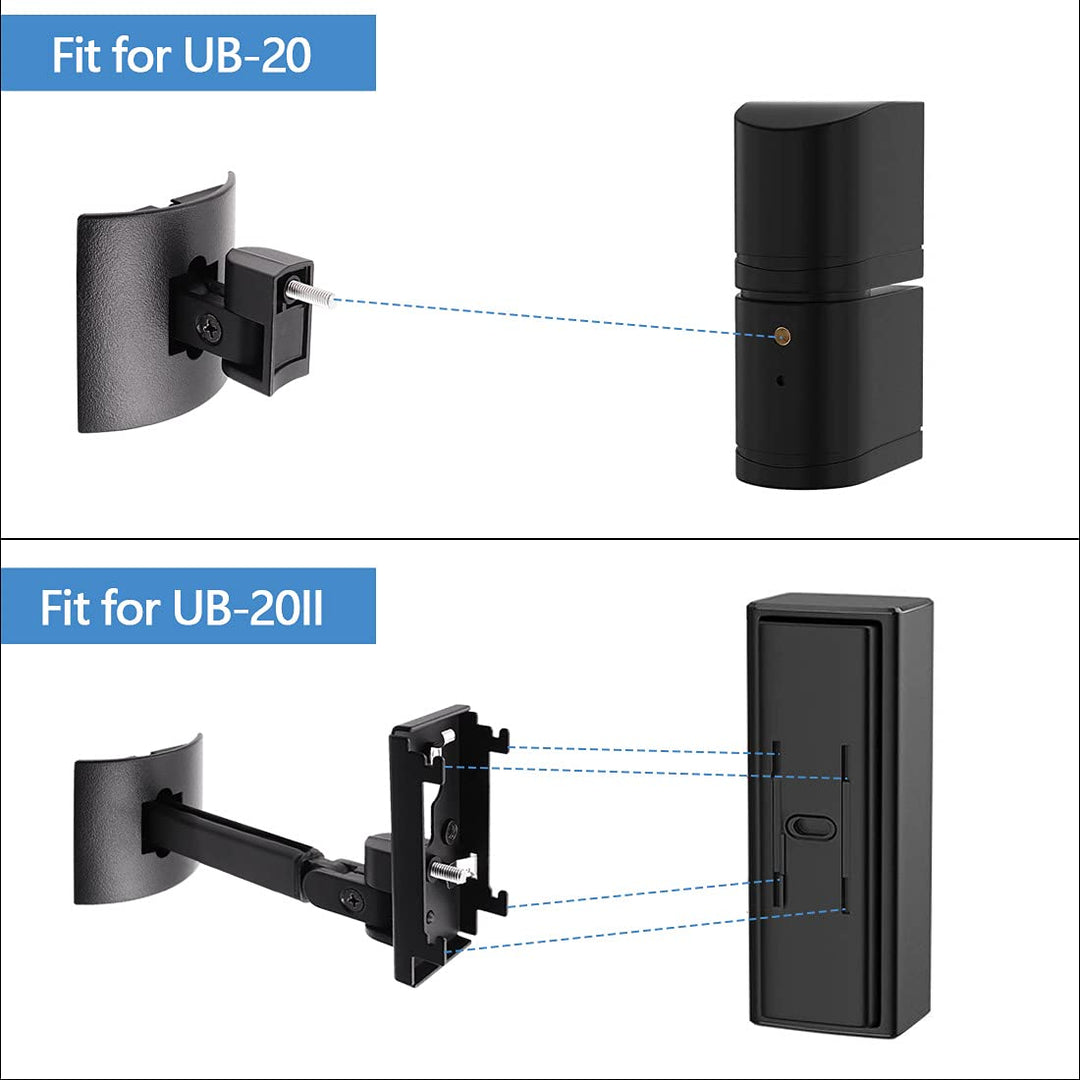 Black UB-20 Series II Wall Mount Ceiling Bracket Stand 
