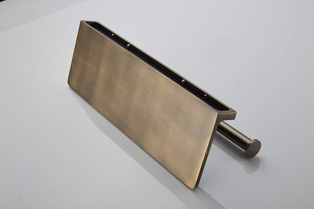 Sanliv Gold Toilet Paper Holder,Double Roll Toilet Paper Holder with Bathroom Storage Shelf,Wall Mount Brass Toilet Tissue Dispenser for Home and Hotel