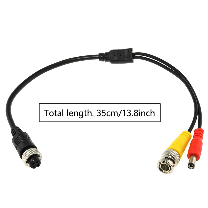 DGZZI M12 Connector to BNC+DC Adapter 35cm/13.78Inch M1