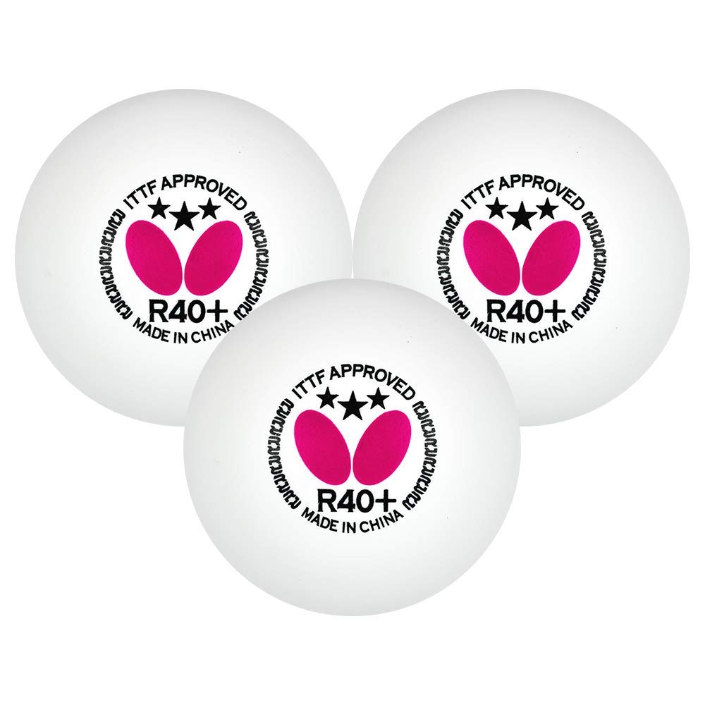 R40+ Table Tennis Balls - 40mm White Ping Pong Ball - ITTF Certified Professional Table Tennis Ball- Poly Table Tennis Ball - 3 Pack or 12 Pack