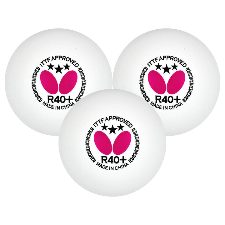 R40+ Table Tennis Balls - 40mm White Ping Pong Ball - ITTF Certified Professional Table Tennis Ball- Poly Table Tennis Ball - 3 Pack or 12 Pack