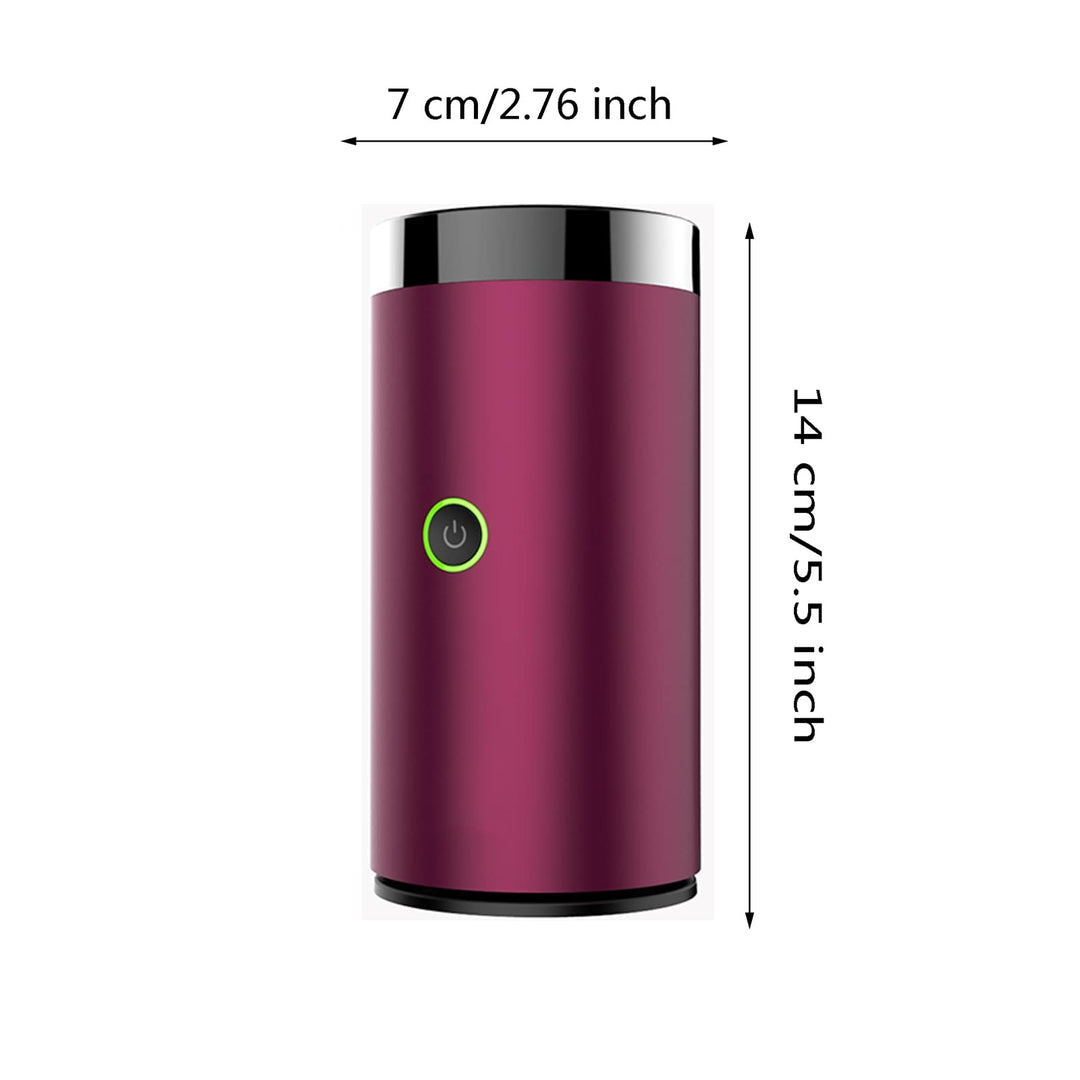 SHDream Electric Incense Burner, Car Electric Incense Burner, Portable USB Rechargeable Smart Electronic Incense Burner, Arabian bakhoor Burner for Home Use (Red Wine)