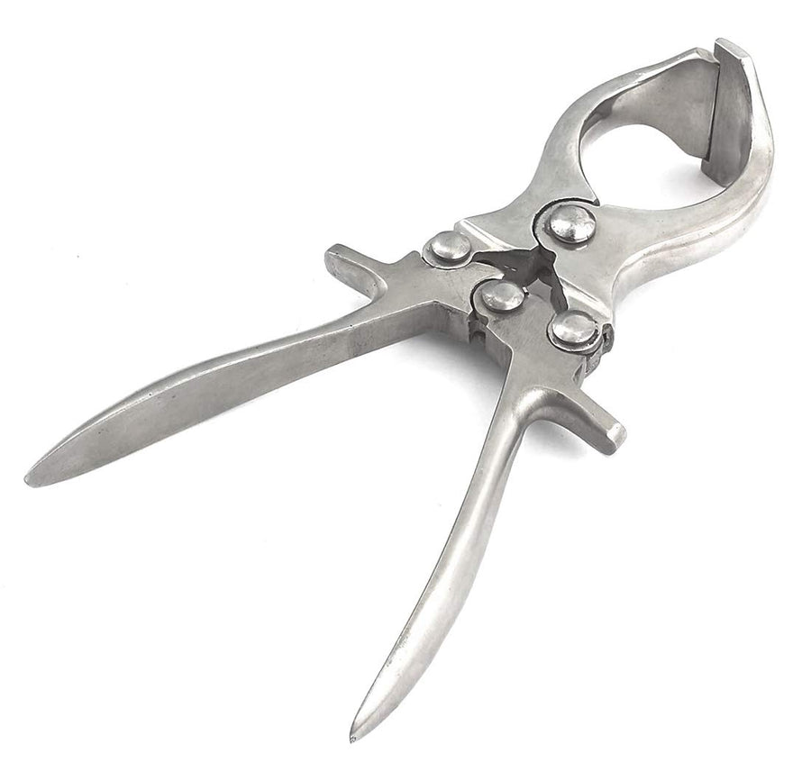 Castration Plier, Burdizzo Style, Stainless Steel 9 Inches Length - Veterinary Instruments - Livestock Lamb Cattle Goat Emasculator Banding