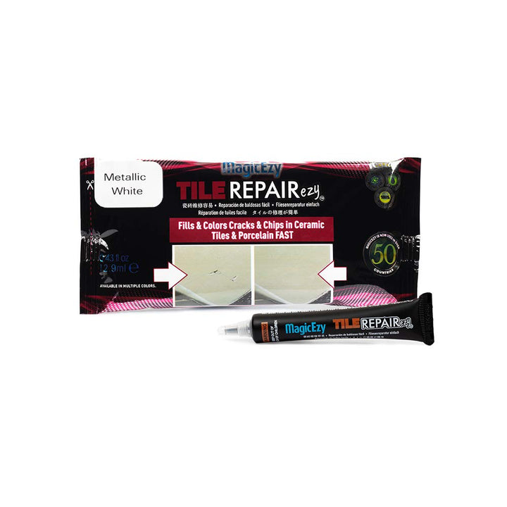 MagicEzy Tile Repairezy (Metallic White) -Fix Chipped T
