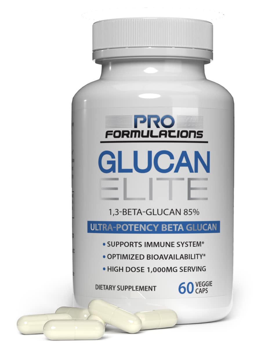 Glucan Elite - Beta 1-3D Glucan - 60 vcaps - Ultra-Potency Beta Glucan - Highest Bioavailability with BGF-Immune - Immune System Support