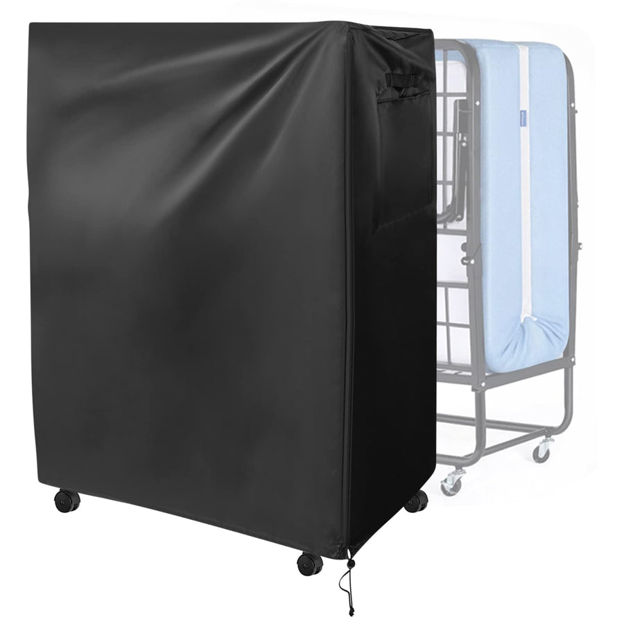 Multifunctional Protective Cover Rollaway Bed Cover, Waterproof, w/ Strong Zipper, Buckles & Side Storage Pocket