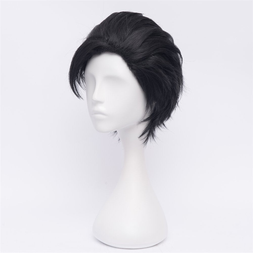 COSPLAZA Short Black Men&#39;s Cosplay Wig Anime He