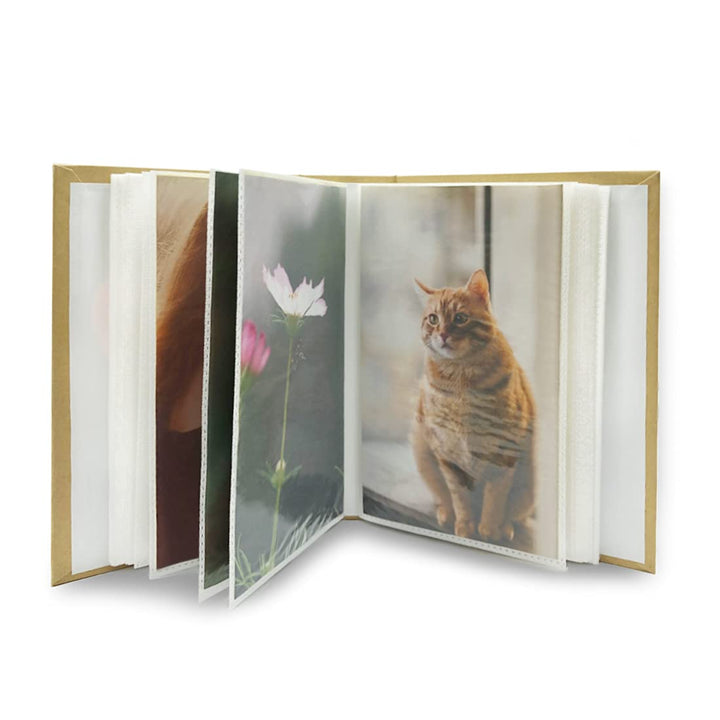 Photo Album Hold 100 Pockets,4x 6 Photos Kid Photo Album Hold,Children&#39;s Kraft Pictures Album(Love)