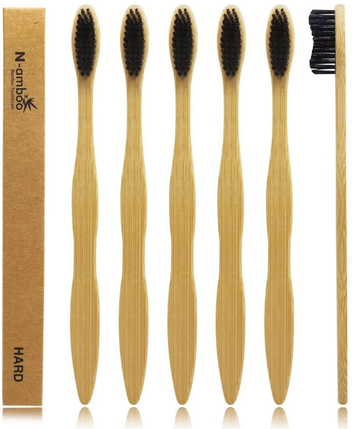 N-amboo Hard Toothbrush Bamboo Toothbrush for Adult Man