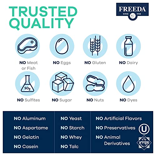 FREEDA Prenatal Vitamin - Kosher Prenatals - Prenatal V