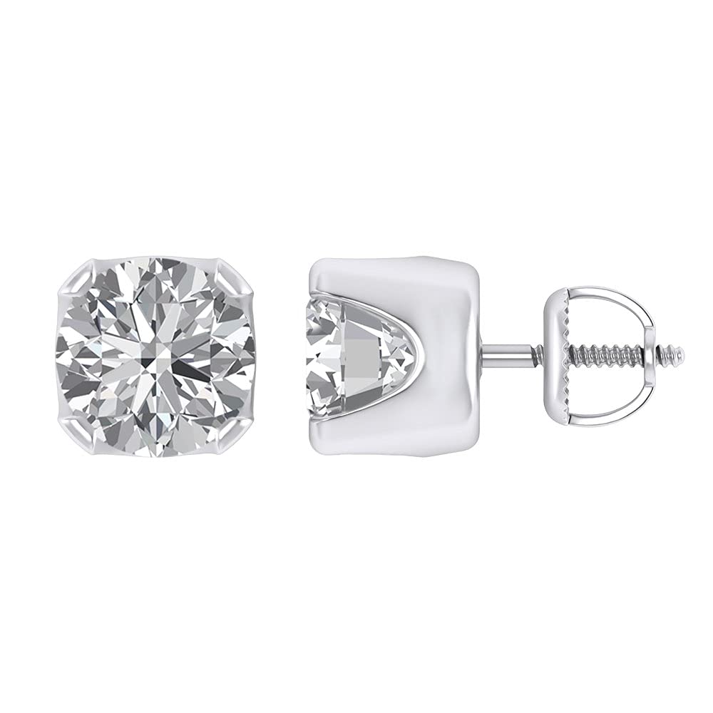 7 mm Round Cubic Zirconia 925 Sterling Silver,Unique So