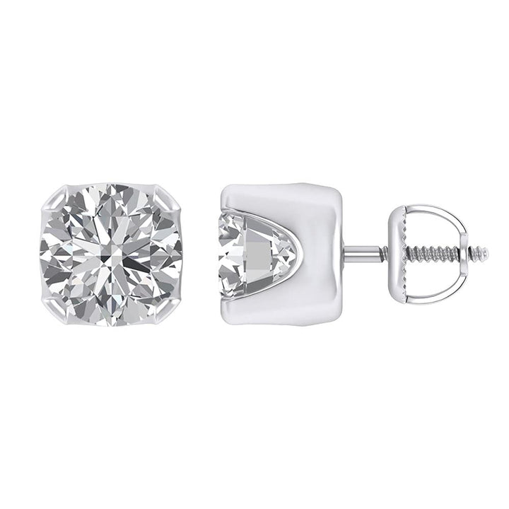 7 mm Round Cubic Zirconia 925 Sterling Silver,Unique So