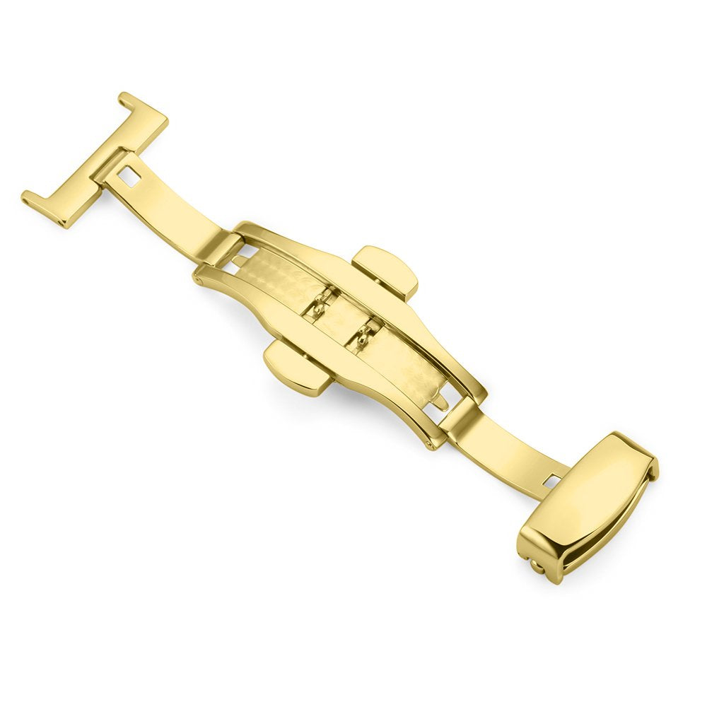 Stainless Steel Deployment Clasp Buckle Fasten Gold Black Silver Rose Gold Watchband Clasp 16mm 18mm 20mm 22mm