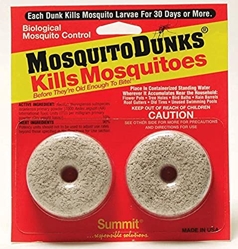 Mosquito Dunks 102-12 Mosquito Killer for Bird,Fish, 2 Pack
