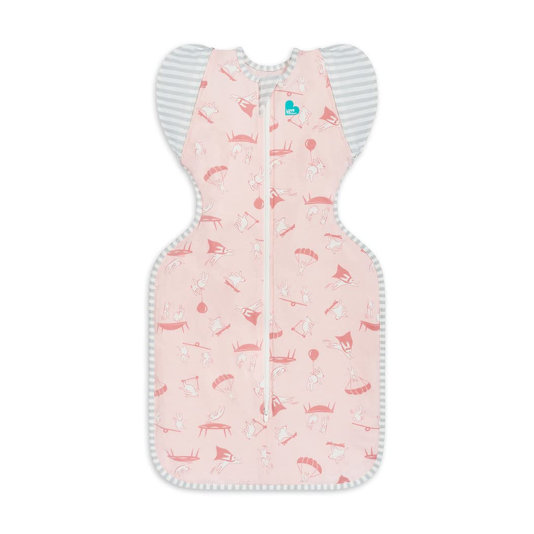 Swaddle Up Transition Swaddle, Patented Zip-Off Wings, Gently Help Baby Transition from Being Swaddled to Arms Free When Showing Signs of Rolling, Lite 0.2 TOG, 19-24 lbs, White