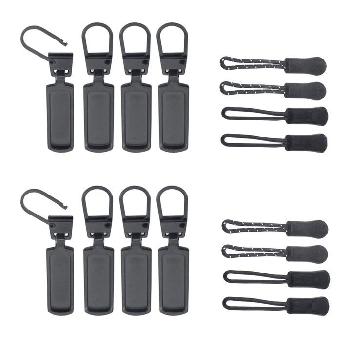 Zipper Pull Replacement Zipper Pull Tabs and Zipper Cords Detachable Zipper Repair Kits for Clothing Bags Jackets Purses Fit for Smaller Holes D 1.0 mm (4PCS Bronze)