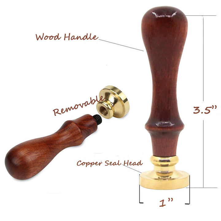 Magnolia Flower Wax Seal Stamp Magnolia Seal Stamp Retro Wood Sealing Stamp for Wedding Envelopes Invitation Decoration (Magnolia)
