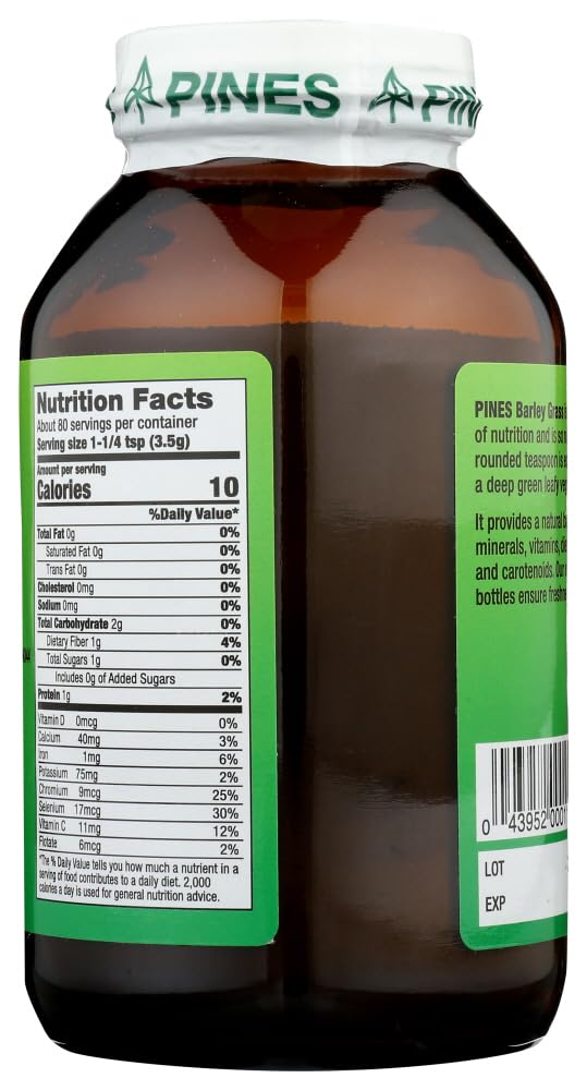 Pines Barley Grass Powder, 10 oz.