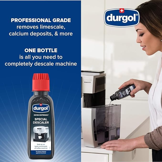 Swiss Espresso, Descaler and Decalcifier for All Brands of Espresso Machines and Coffee Makers, 4.2 Fluid Ounces (Pack of 2)