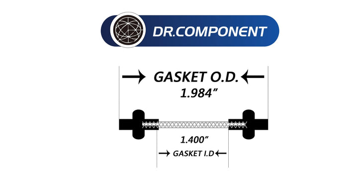 1.5 Sanitary Tri-Clamp Gaskets (Pack of 2), Bonded Type Screen (#100 Mesh/ 149 µm) Gaskets, Clear Platinum Silicone