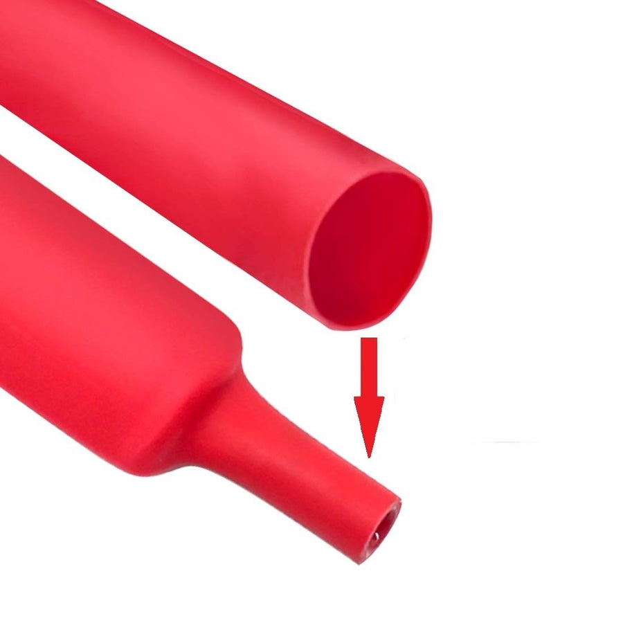 Purple-fox 3:1 Heat Shrink Tubing Adhesive-Lined Heat Shrinkable Tube Waterproof Insulation Sealing DIY (Dia 1-1/4” (30mm))