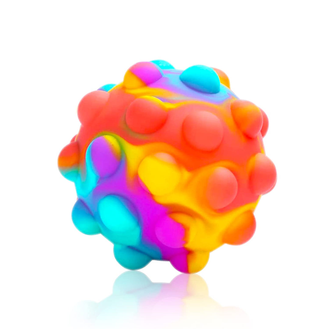 Push Pop Bubble Fidget Sensory Toy Ball - for Autism, Stress, Anxiety - Kids and Adults (Multicolor Ball)