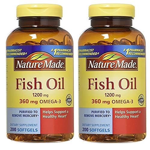 Fish Oil 1200mg With Omega-3, 400 Softgels