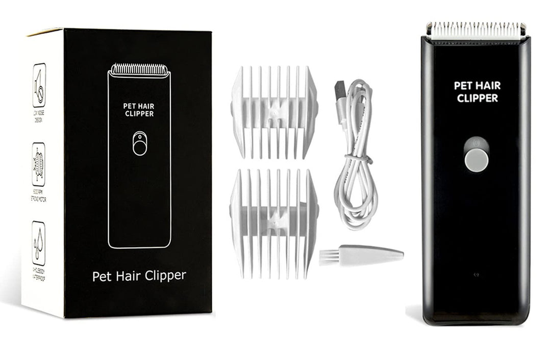 Dog Clippers,Quiet Washable USB Rechargeable Cordless Dog Grooming Kit,Electric Pets Hair Trimmers Shaver Shears for Dogs and Cats Black
