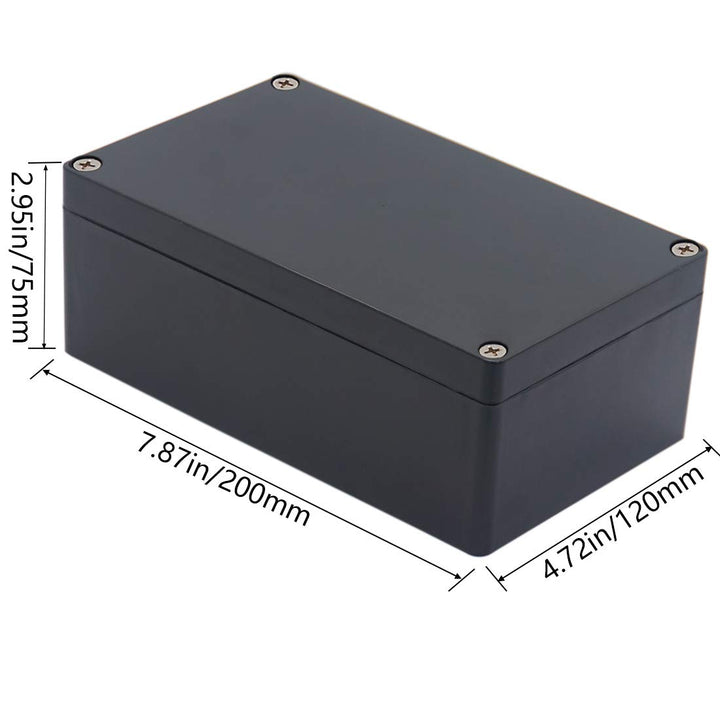 Otdorpatio Project Box ABS Plastic Black Electrical Box