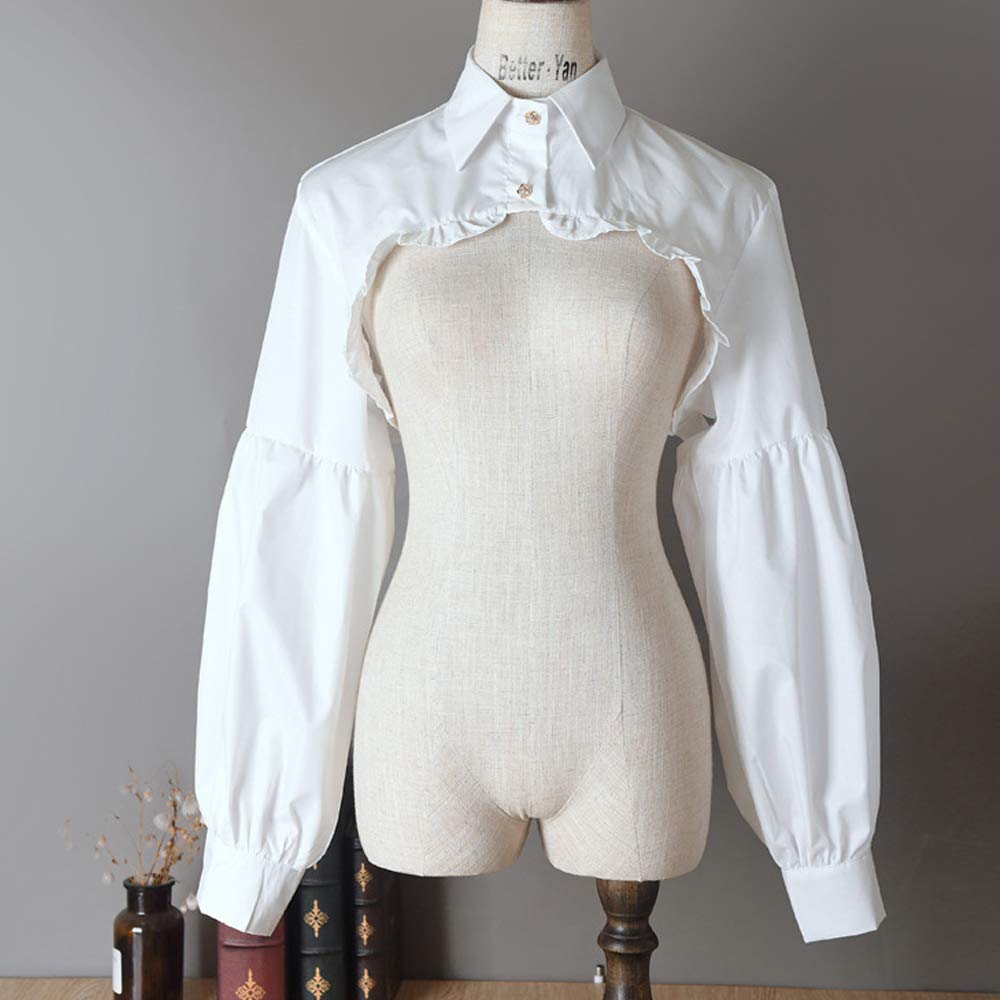 Elegtiskas Detachable Dickey Blouse False Collar Half S