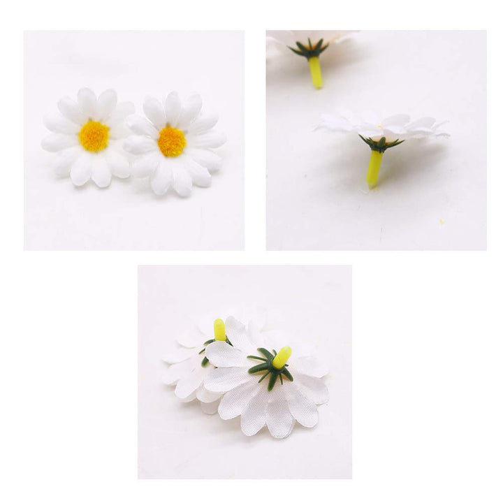 JOHOUSE 200PCS Silk Daisys, Artificial Gerber Chrysanth
