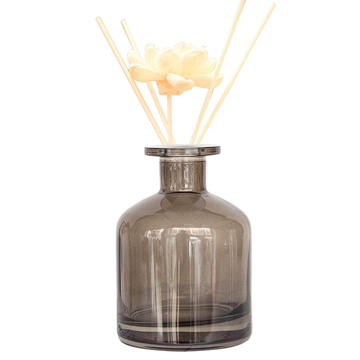 150ml/5oz Empty Glass Diffuser Bottle Diffuser Jars Aromatherapy Storage Container Fragrance Accessories Use for DIY Replacement Reed Diffuser Sets (Grey)