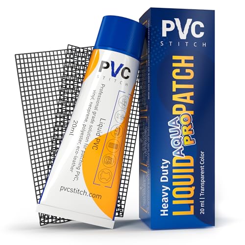 AquaPro Liquid Patch Waterproof Repair Kit for PVC Inflatable Boats, Rafts, ISUPs, Paddle Boards, Above Ground Pools, Hot Tubs, and Underwater Gear | Sealer +Cord |