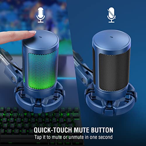 FIFINE USB Gaming Streaming Recording PC Microphone Kit