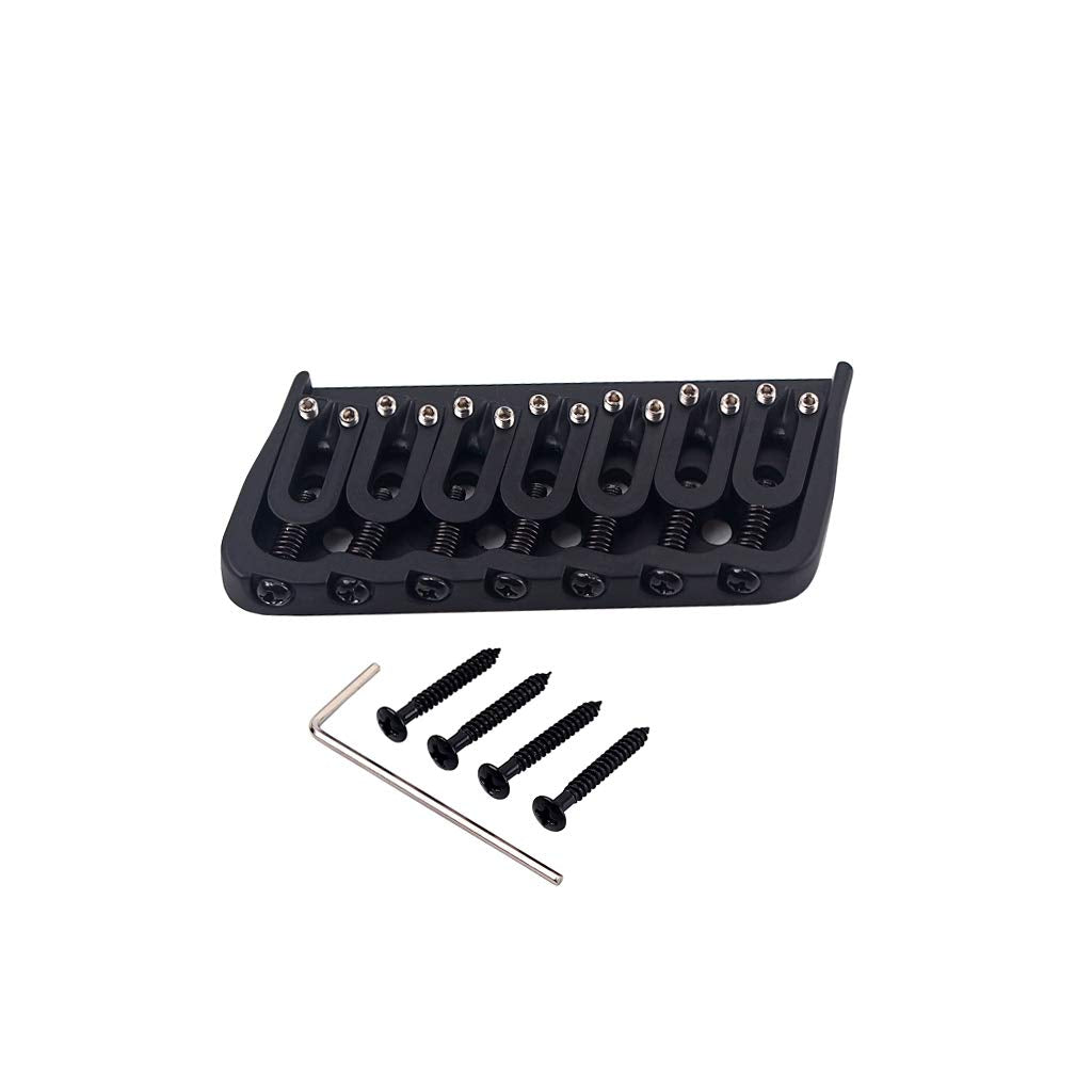 7 String Guitar Saddle Bridge Strings Through Body Tail Fixed Guitar Parts Accessories for Electric Guitar